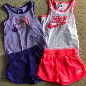 Girls Nike short sets